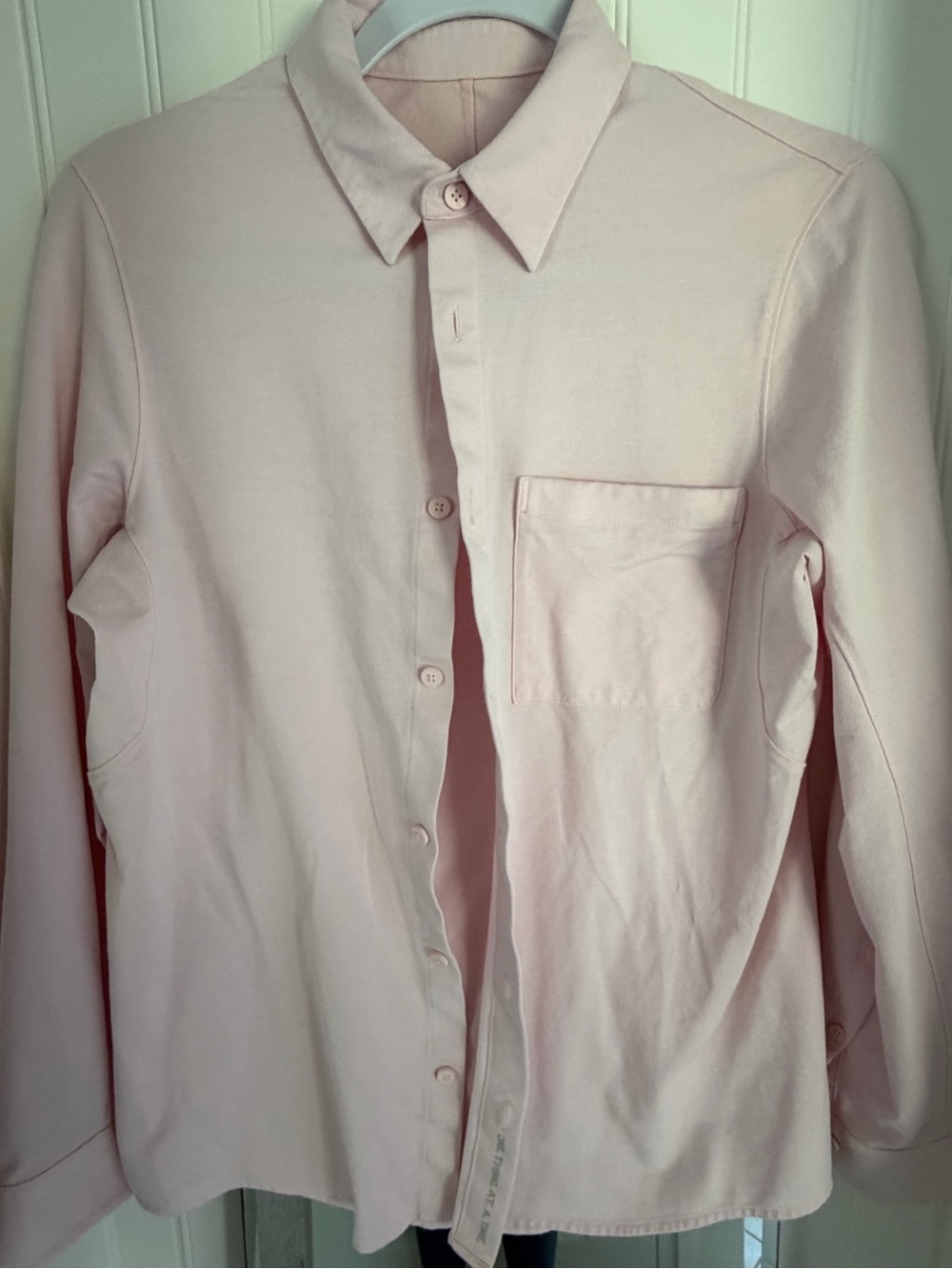 lululemon athletica Men's Pale Pink Button-Up Shirt